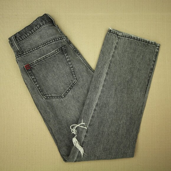 BDG Slim Straight Jeans Women's Size 26 Button Fly Destroyed Distressed Denim - Picture 4 of 12